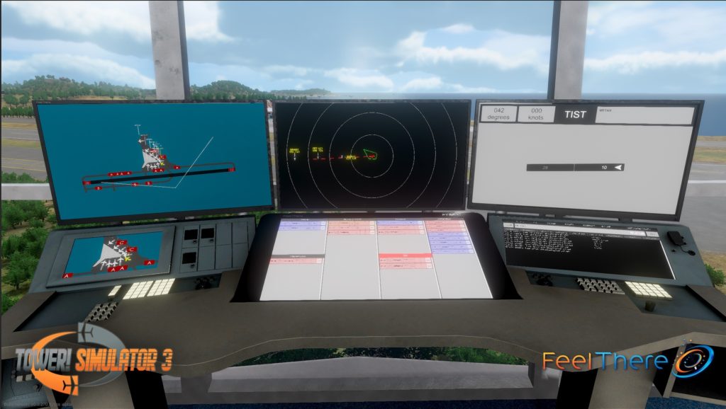 Air traffic control simulator Displays in FeelThere ATC simulator Tower