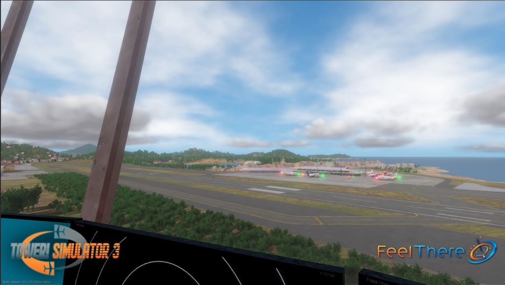 FeelThere ATC simulator View from Tower in FeelThere atc simulator